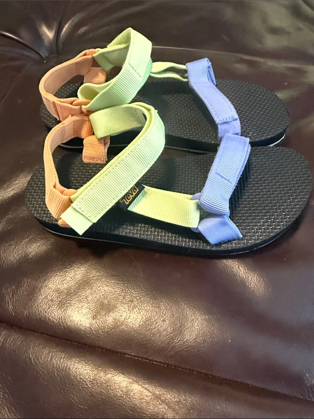 Teva Kids Green, Purple & Orange Strap Sandals - Picture 2 of 2